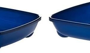 Moderna Cat litter Tray, Blue Berry 37cm (Pack of 2)