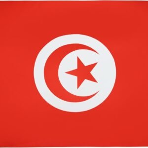AZ FLAG - Tunisia Flag - 3x5 Ft - 100D Polyester Tunisian Banner with Two Metal Grommets - Fade Resistant - Vivid Colors - 3' x 5' Feet - 150x90 Cm