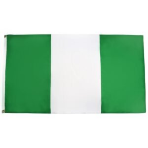AZ FLAG - Nigeria Flag - 3x5 Ft - 100D Polyester Nigerian Banner with Two Metal Grommets - Fade Resistant - Vivid Colors - 3' x 5' Feet - 150x90 Cm