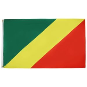 AZ FLAG - Republic of the Congo Flag - 3x5 Ft - 100D Polyester Congolese Banner with Two Metal Grommets - Fade Resistant - Vivid Colors - 3' x 5' Feet - 150x90 Cm