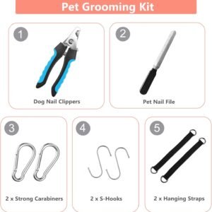 DaizySight Pet Grooming Hammock Supplies Kit for Cats, Small Puppies and Mini Dogs - Size: XS, Hanging Sling for Nail Trimming Cutting