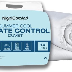 Night Comfort Anti Allergy Summer Breeze Luxury Microfibre Light Hollowfibre Duvet (1.5 Tog, SuperKing)