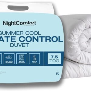 Night Comfort Anti Allergy Summer Breez Luxury Microfibre Light Hollow Fibre Duvet (7.5 Tog, SuperKing)