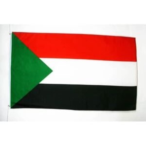 AZ FLAG - Sudan Flag - 3x5 Ft - 100D Polyester Sudanese Banner with Two Metal Grommets - Fade Resistant - Vivid Colors - 3' x 5' Feet - 150x90 Cm