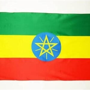 AZ FLAG Ethiopia Flag 3' x 5' - Ethiopian flags 90 x 150 cm - Banner 3x5 ft