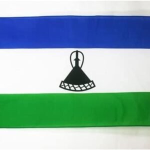 AZ FLAG - Lesotho Flag - 3x5 Ft - 100D Polyester Mosotho – Basotho Banner with Two Metal Grommets - Fade Resistant - Vivid Colors - 3' x 5' Feet - 150x90 Cm
